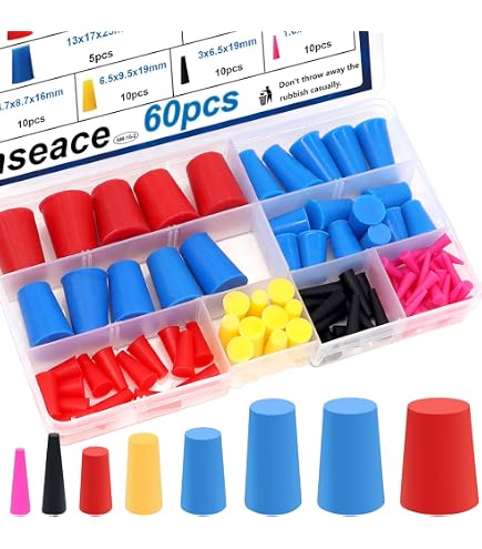50 Bouchons Silicone Coniques 1,9 Cm - Haute Température 315°C - Pour Peinture Et Poudre