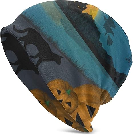 KLR6SYUI-T Schädelkappe 71pv3khamsl_Sl1200_Hipster Katze Vollmond