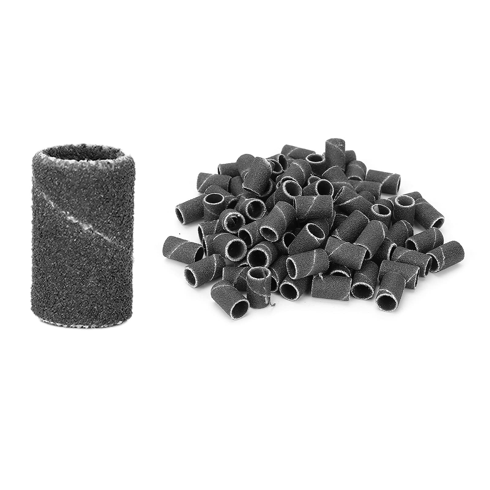 Nail Art Sanding Bands, Nail Drill Bits Reliable Manicure Sanding Bands Sanding Bands for Nail Salon(HQ-13 black 180#)