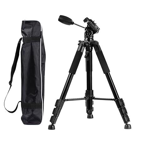 voilamart cámara monopié trípode de viaje con rótula, bolsa de ...