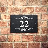 EDS G Personalised Natural Slate House Gate Sign Plaque 15x10cm UV Printed