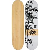 Bamboo Skateboards Graphic Skateboard Deck Only - More Pop, Lasts Longer Than Maple, Eco Friendly