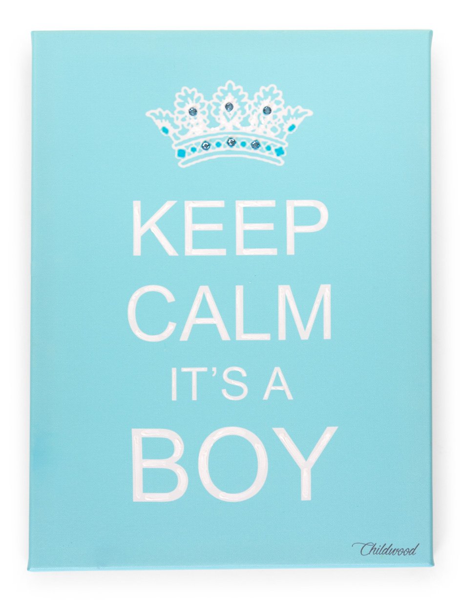 Childwood Choppb Picture My Little Prince – 30 x 40 cm, White/Blue