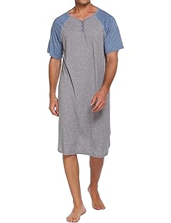 mens long nightgown