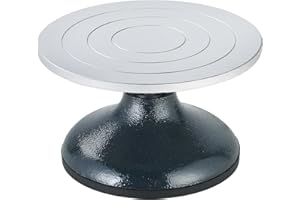 MAOPINER 7 inch Diameter Sculpting Wheel | Heavy Duty Turntable Pottery Sculpting Wheel | All Cast Iron Metal Construction Joint with Ball Bearings (7 inch)