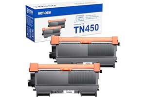 2-Pack TN450 Toner Cartridge Compatible Replacement for TN450 TN 450 TN-450 TN420 Work with HL-2270DW HL-2240DW MFC-7860DW DC