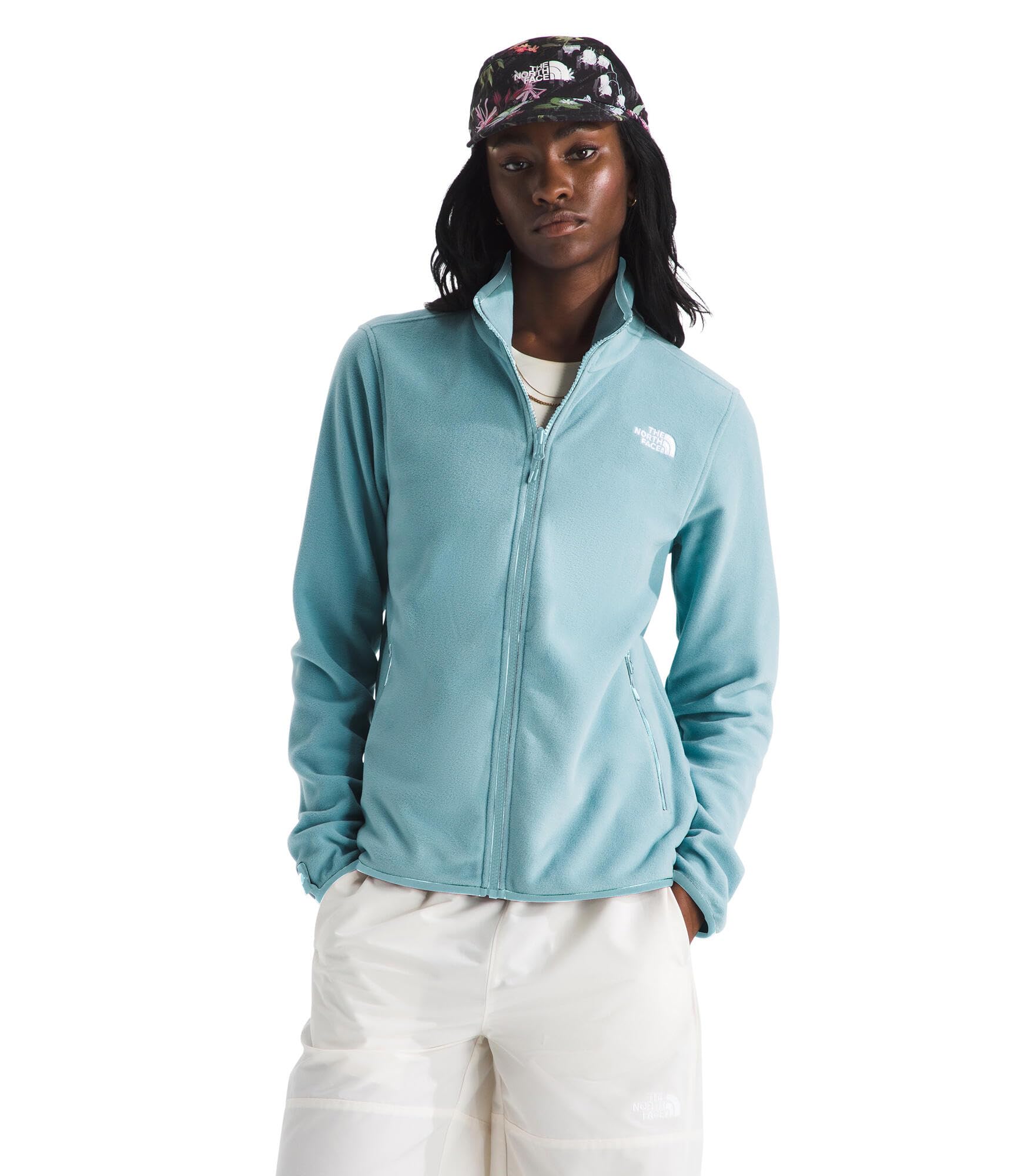 The North Face Women’s Glacier Fleece Jacket (Standard & Plus Size) – Soft Pullover with Zippered Hand Pockets, Blue Eclipse, X-Large