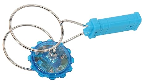 Magnet Kreisel mit farbwechselnder LED 21cm inklusive Batterien 4-farbig sortier