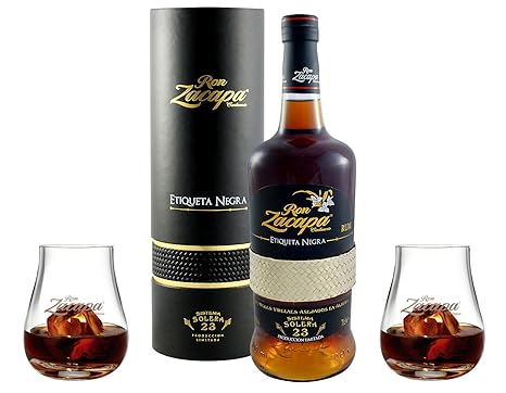 Ron Zacapa Centenario 23 Solera Etiqueta Negra 43% 0,7 l incl. 2 Tumbler