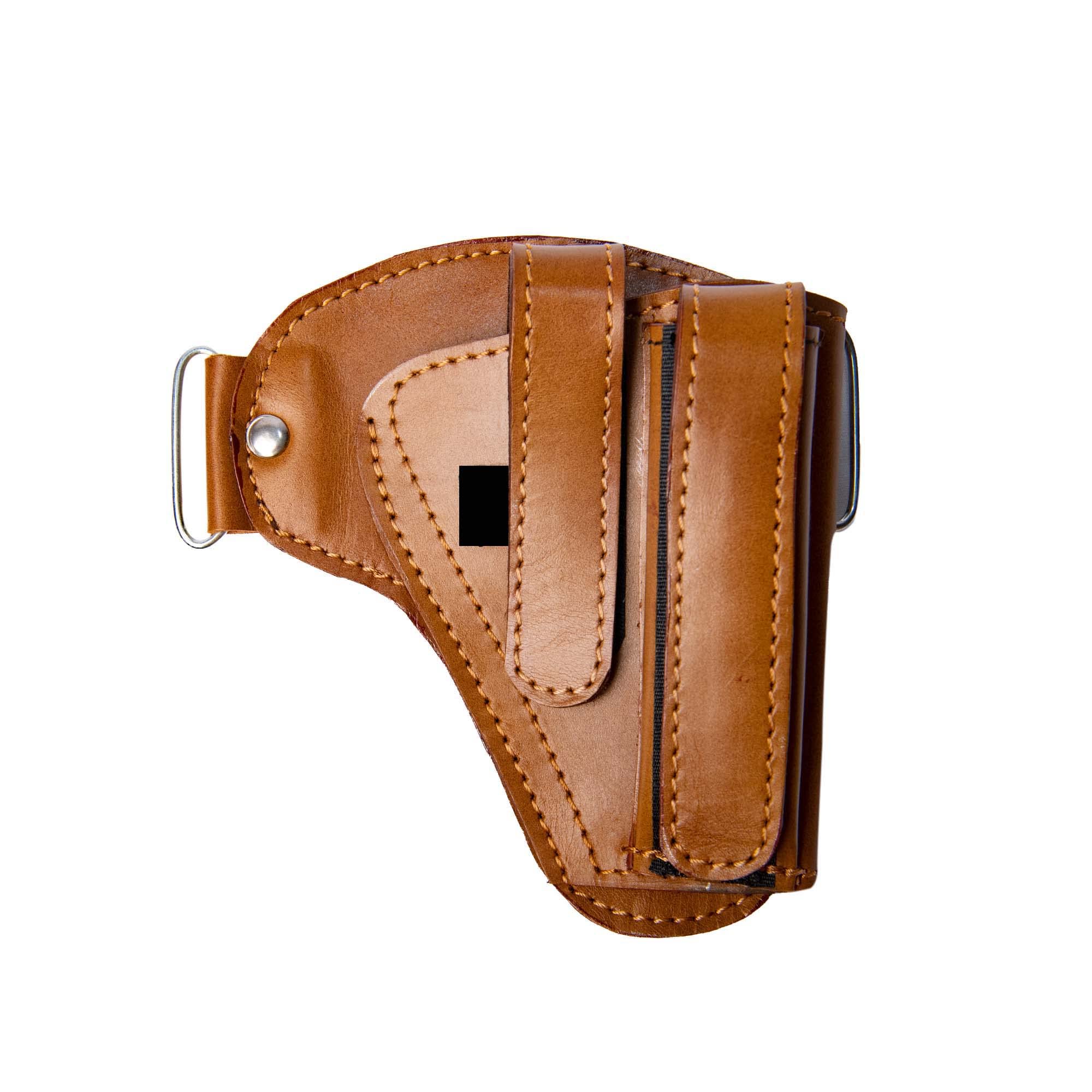 WC_Leather Gun Holster for Men Glock Holsters for Pistols Right handgun holsters Fits Glock 19 Gen 3 26 27 42 48 S&W M&P Shield Pistol Holster/Gun holster/Leather Holsters for Concealed Carry(Tan)