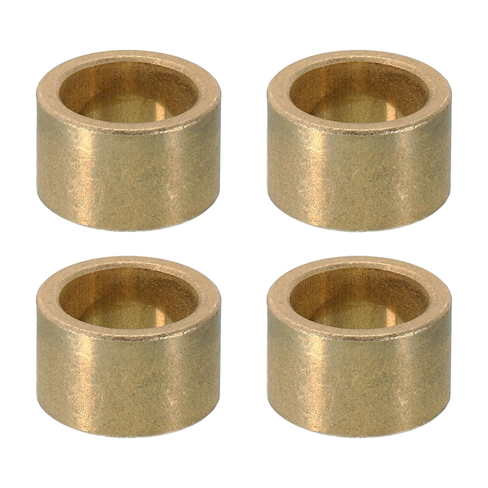 PATIKIL M12 Brass Spacers, 4 Pcs Metal Spacer Brass 12mm ID x 16mm OD x 7mm L Brass Spacers Screw Standoff for 1/2 Inch or M12 Screw