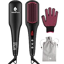 Enhanced Ceramic Hair Straightener Brush by