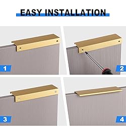 ScentFlows Edge Pulls Gold Finger Pull for Cabinets