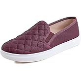 FEVERSOLE Women's Casual Slip On Sneaker Comfort Quilted Loafer Flats