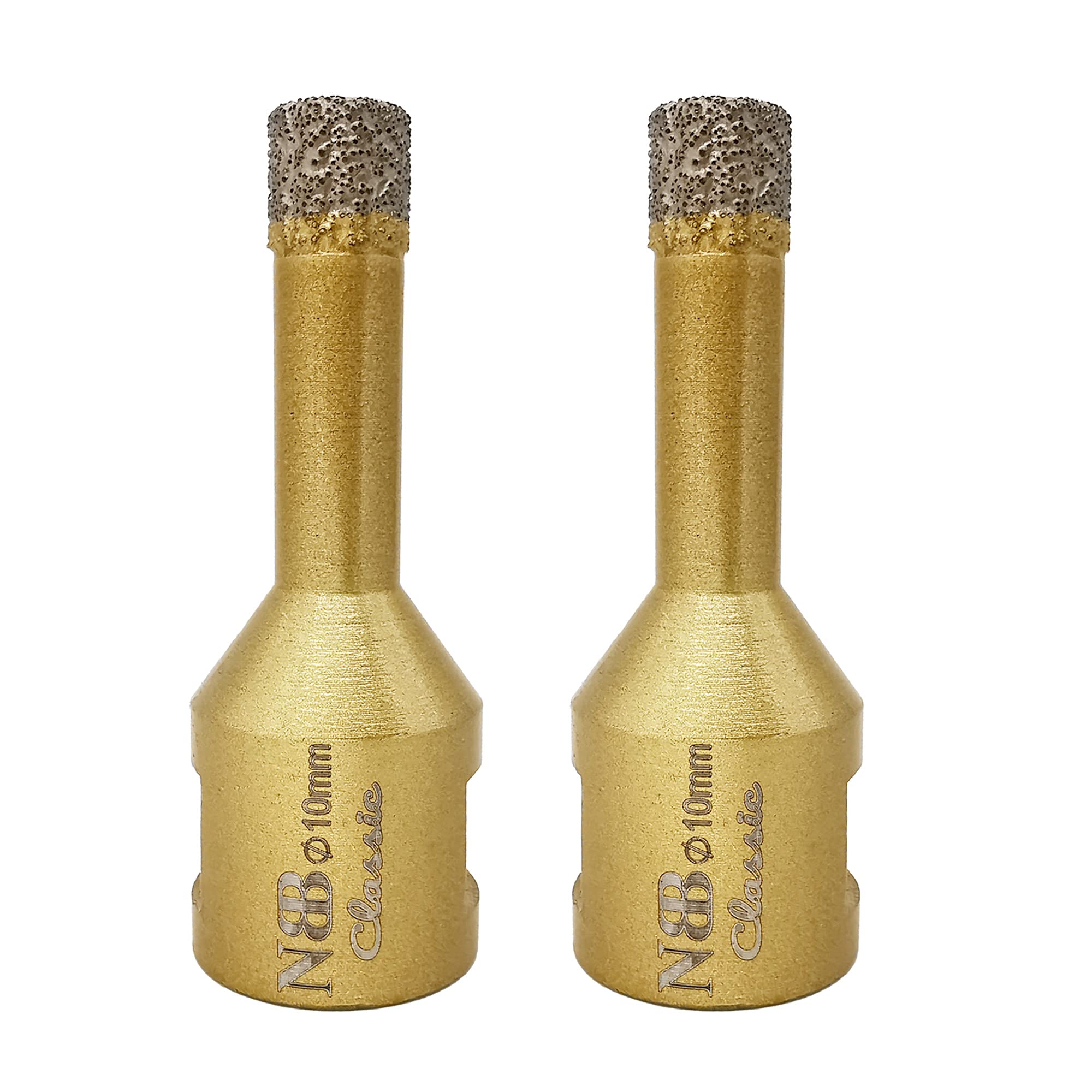 NBB vacuum brazed diamond hole saw with M14, Classic Golden type, diamond drill bit for dry or wet drilling professionally on hard porcelain, ceramic, tile, granite, marble,for angle grinder(2, 10mm)