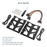 Cable Matters 2-Pack 2.5 to 3.5 SSD Mounting Bracket Kit Black Screws Cables view 6