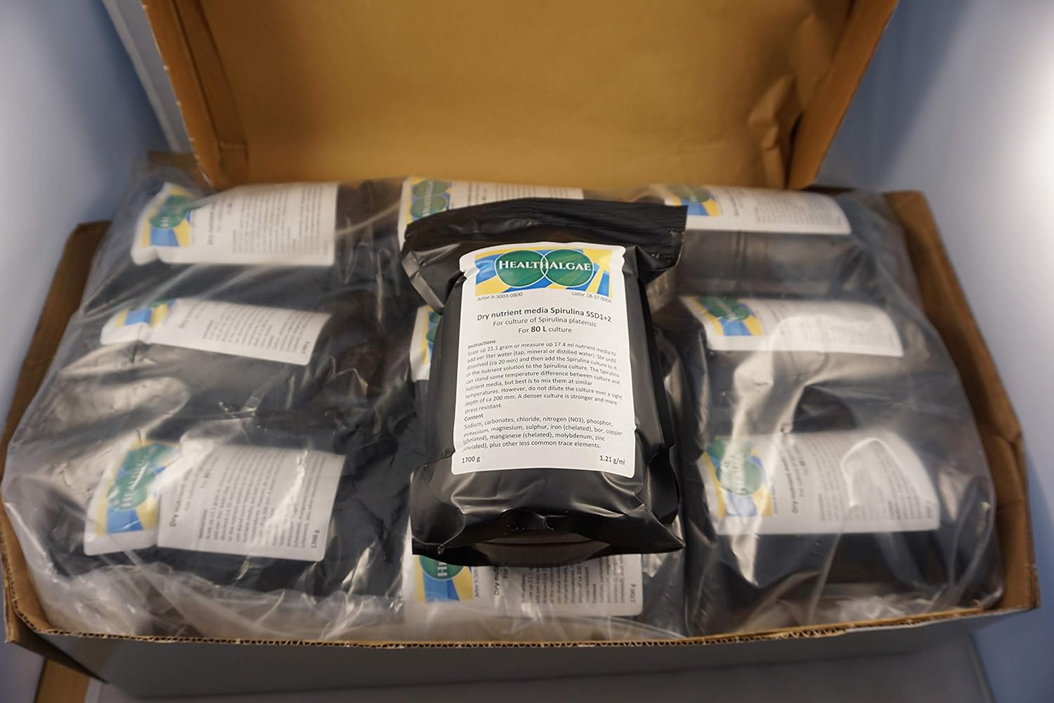 Spirulina platensis grow medium (720 L) Dry medium SSD1+2 for live