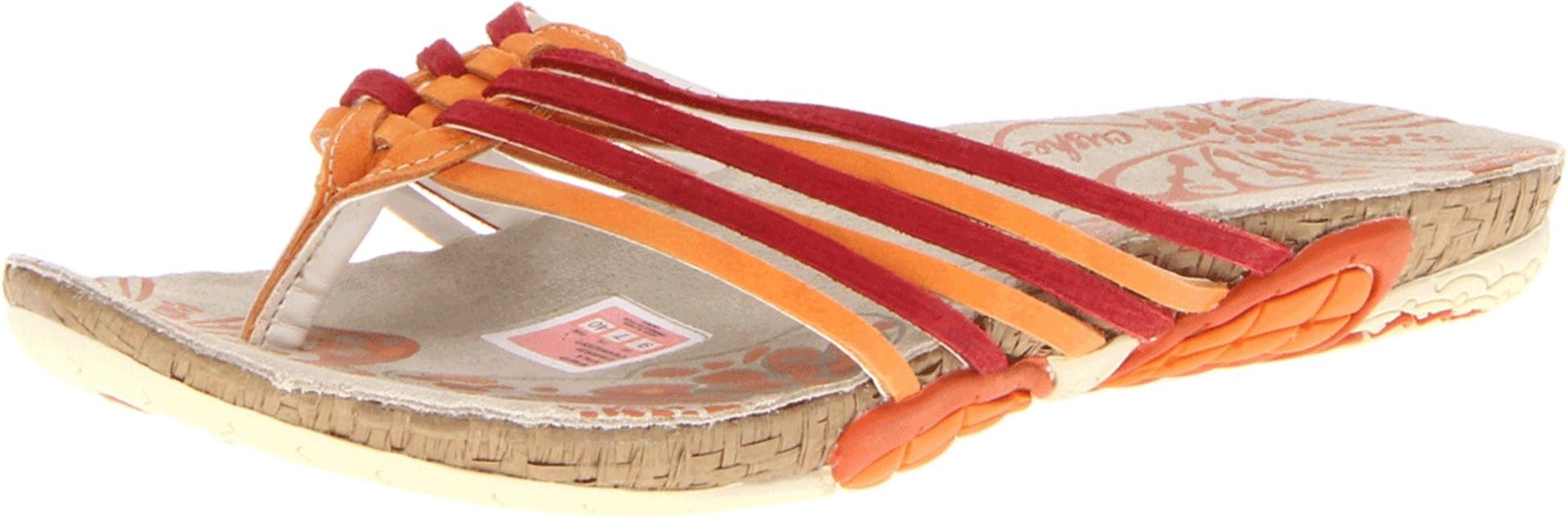 Cushe UW00930 Women's Atala Sandals,Orange/Red