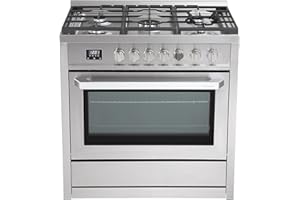 Rangaire RRG361TS 36" Gas Range Oven with Timer - Stainless Steel, Sealed Burners, Convection Fan, Easy Reach Racks