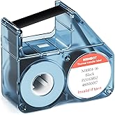 NIIMBOT Compatible Labeling Ribbon, Replacement Refill Tapes for B18/N1 Thermal Transfer Label Printer, Clear Printing Long Storage Time, Up to 16 Meters, Black