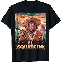 Amazon.com: El Squatcho Mexican Sasquatch Hide and Seek T-Shirt