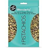 Wonderful Pistachios, No Shells, Sea Salt and Vinegar, 155 g Resealable Pouch