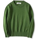 ACESTAR Boys and Girls' Uniform Cotton Crew-Neck Sweaters Long Sleeve Pullover Knit Sweater