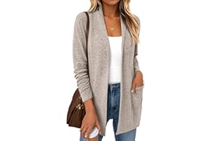 LILLUSORY Cardigan Sweaters for Women Lightweight Open Front Cardigans Casual Loose 2025 Fall Sweater with Pockets