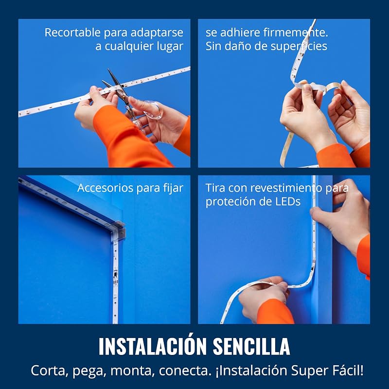Wiz, faixa led inteligente de 10m, rgbic, inclui fonte de alimentação, até 16 milhões de cores, conexão via wifi, com tecnologia spacesense, controle via app ou voz e compatível com alexa e google home