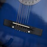 HOMCOM 38 Inch Acoustic Electric Classical Guitar Kit Blue with Case view 8