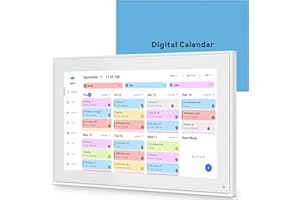 BQQJDD 15.6 Inch Digital Calendar Wall Touch Screen Chore Chart, 32GB Electronic Calendar + Smart Family Planner, Wall and Desk Mountable, Gifts for Women Men, Christmas Gifts for Mom Dad
