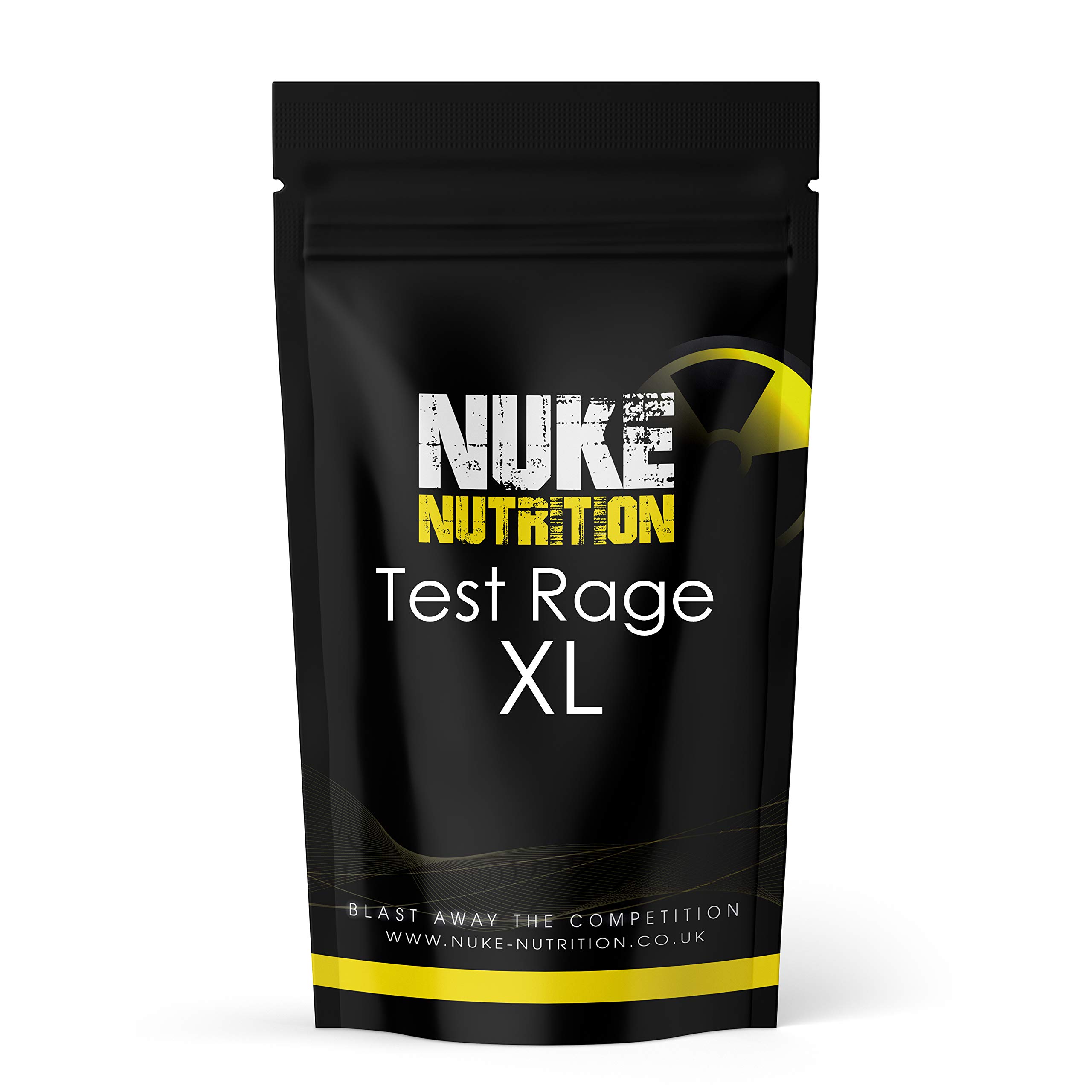 Nuke Nutrition Test Rage XL Testosterone Booster for Men | 180 Capsules | Anabolic Supplement to Enhance Male Testosterone Levels | Boost Lean Physique, Muscle Growth & Strength | Vegan & Easy Swallow
