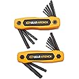 GEARWRENCH 17 Piece SAE/Metric Ball End Folding Hex Key Set - 83511