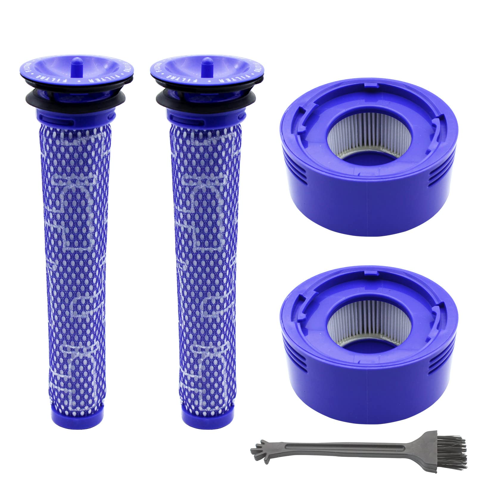 KENSHIRE 4 Pack Vacuum V7 V8 post filter compatible with Dyson V8 V8+ V7 hepa filters Absolute Animal Motorhead filter replacement parts