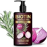 Yniquet Onion Biotin and Rosemary Shampoo, Onion Shampoo Moisturizing Hair Care with Onion Extract and Biotin Increase Hydration and Shine, Travel Size Suitable for All Hair Type 5 Fl Oz