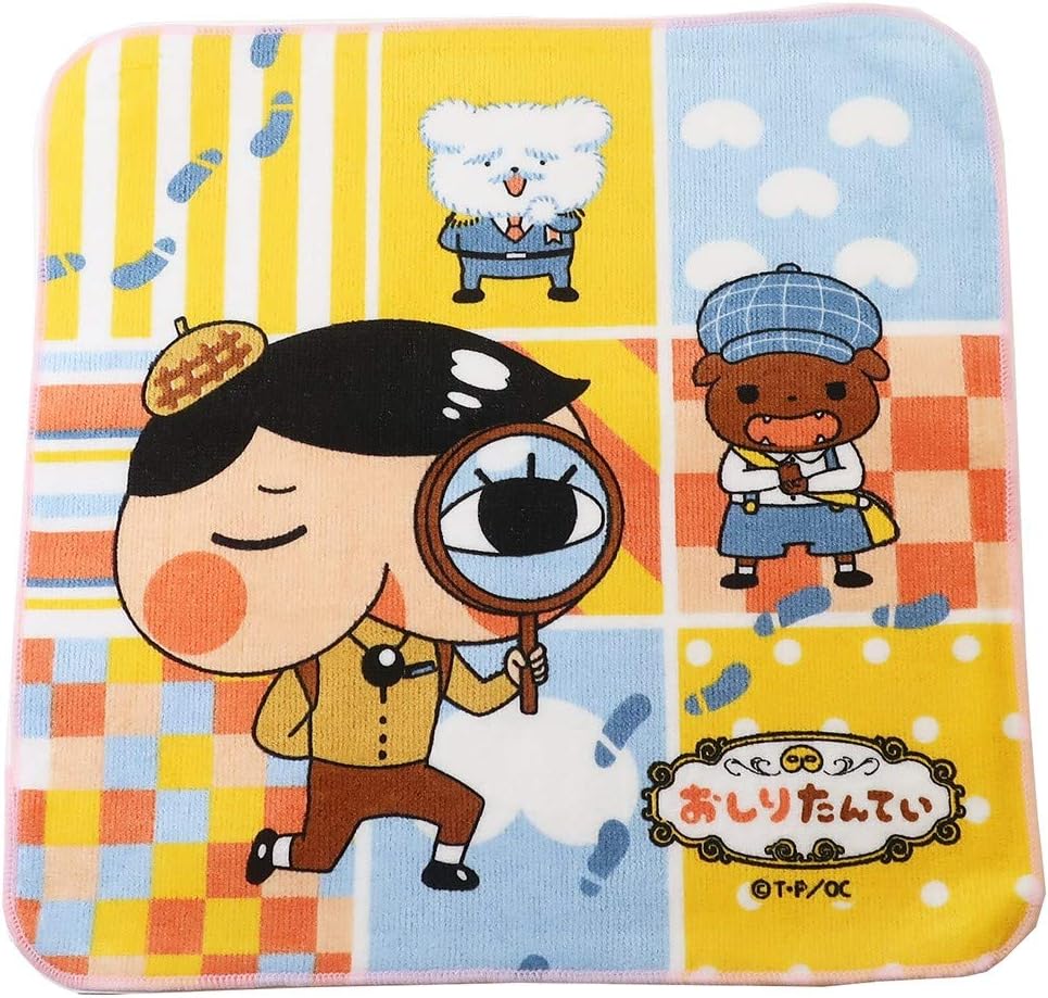 Amazon Co Jp おしりたんてい ミニタオル インクジェット ハンカチタオル むしめがね おもちゃ