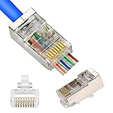 PETECHTOOL RJ45 CAT6 Connector End Pass Through