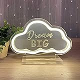 Cloud Neon Light,LED Cloud Tabletop Neon Sign