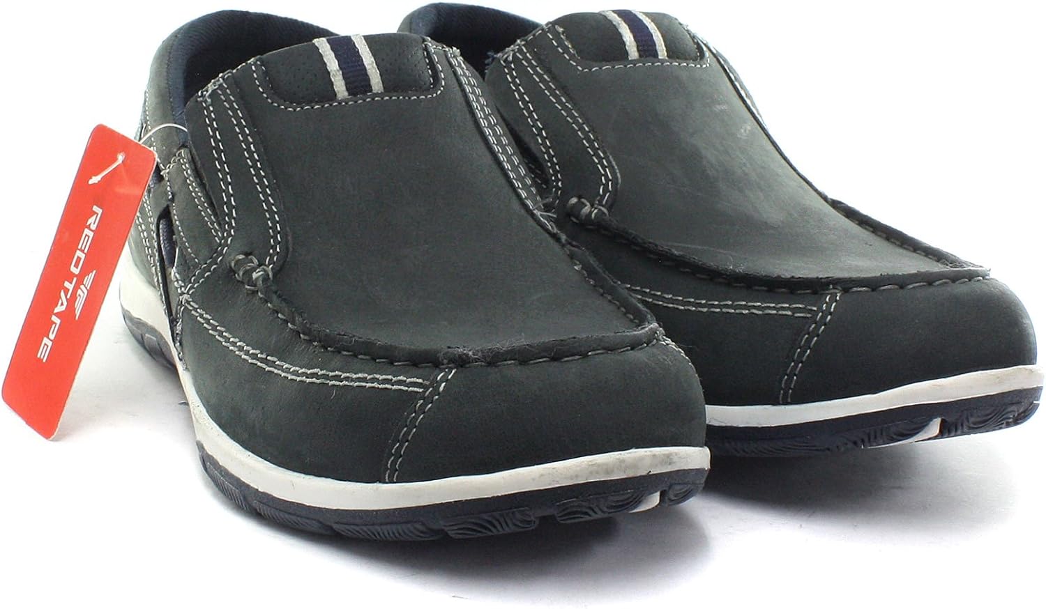 red tape men's leather boat shoes