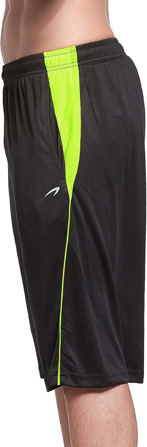 KPSUN Men's 11 inch Basketball Shorts Long Quick Dry Lightweight Athletic Gym Shorts with Pockets : Clothing
