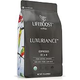 Lifeboost Organic Espresso Low Acid Coffee Beans, 12oz | Third Party Tested for Mycotoxins, Mold &amp; Pesticides, Non-GMO, Single Origin, Whole Bean, Stomach Friendly
