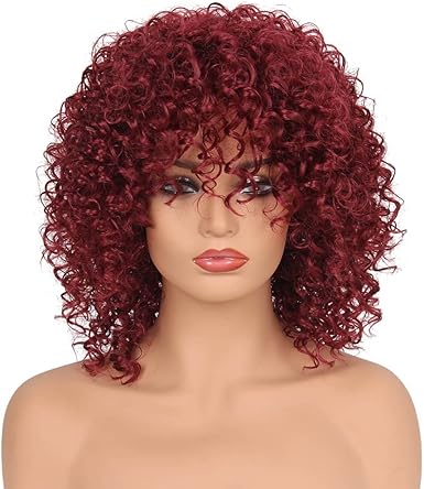 Amazon Com Xiongbuy Synthetic Curly Hair Wigs Woman Short Hair