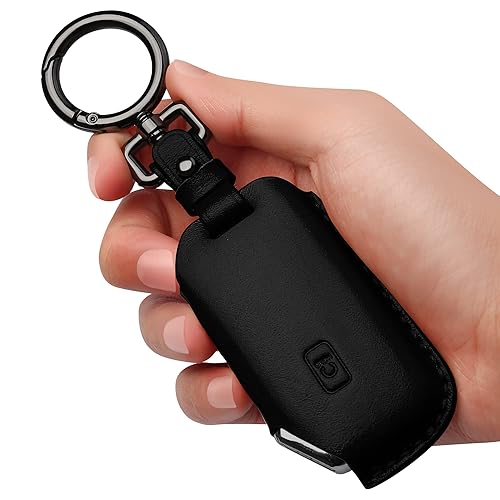 Tukellen for Kia Key Fob Cover Leather,with Keychain compatible