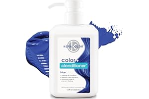 Keracolor Clenditioner BLUE Hair Dye - Semi Permanent Hair Color Depositing Conditioner, Cruelty-free, 12 Fl. Oz.