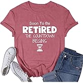 VQD Womens Retired Shirts Retirement Tshirts Soon to Be Retired The Countdown Begins Tee Tops