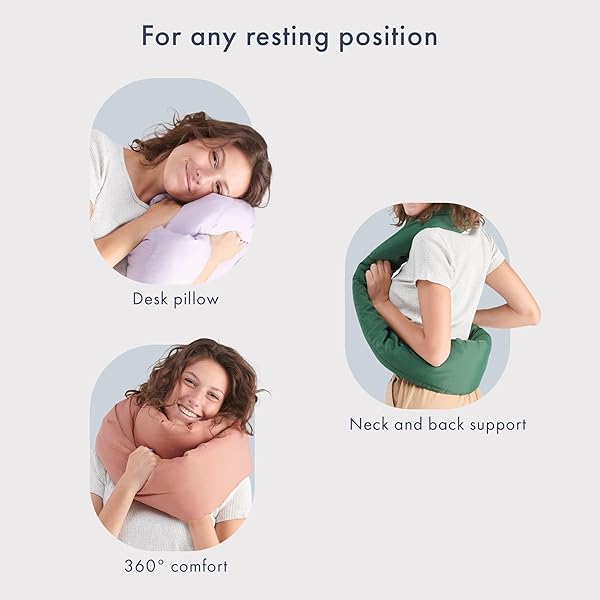 HUZI INFINITY PILLOW – HOME TRAVEL SOFT NECK SCARF SUPPORT SLEEP (GREY)