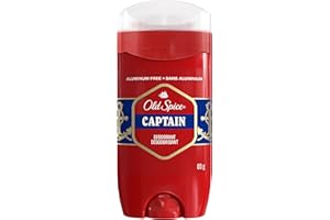 Old Spice Aluminum Free Deodorant for men, 24/7 Odor Protection, Captain with Bergamot Scent, 85g