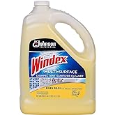 SC Johnson Professional Windex Multi-Surface Disinfectant Cleaner, Citrus, 1 Gallon Bottle Refill