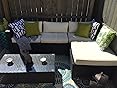Amazon.com: 5PC Rattan Wicker Aluminum Frame Sofa Set Cushioned