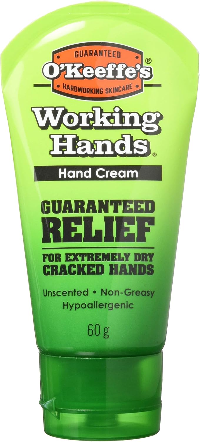 O'Keeffe's Working Hands, 58ml Tube - Hand Cream for Extremely Dry Cracked Hands, White, 60 g (Pack of 1)